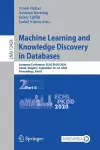 Machine Learning and Knowledge Discovery in Databases cover