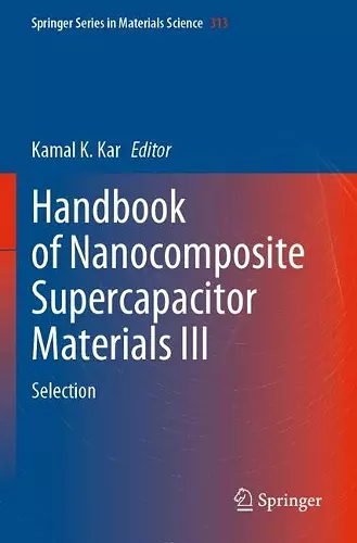 Handbook of Nanocomposite Supercapacitor Materials III cover