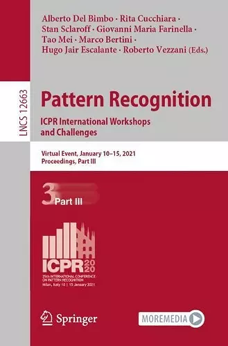 Pattern Recognition. ICPR International Workshops and Challenges cover