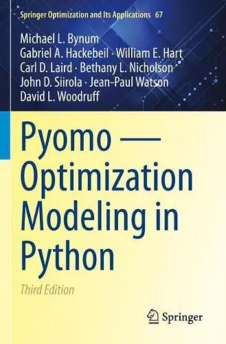 Pyomo — Optimization Modeling in Python cover