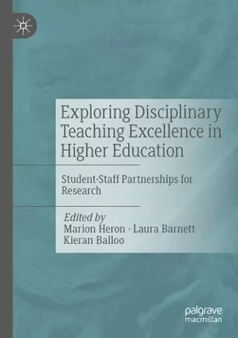 Exploring Disciplinary Teaching Excellence in Higher Education cover