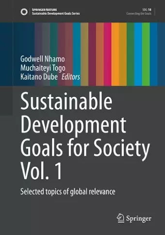 Sustainable Development Goals for Society Vol. 1 cover