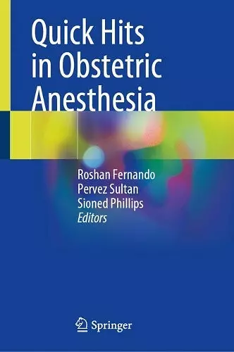 Quick Hits in Obstetric Anesthesia cover