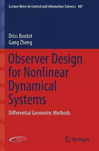 Observer Design for Nonlinear Dynamical Systems cover