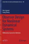 Observer Design for Nonlinear Dynamical Systems cover
