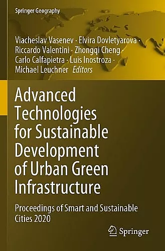 Advanced Technologies for Sustainable Development of Urban Green Infrastructure cover