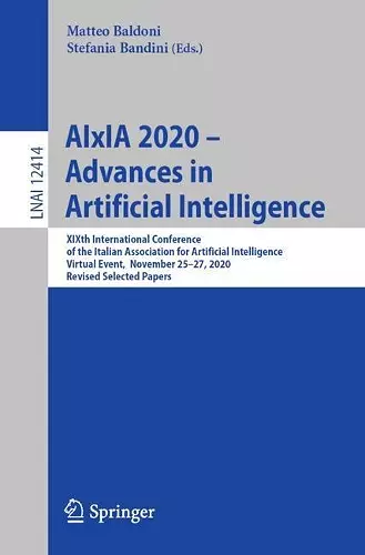AIxIA 2020 – Advances in Artificial Intelligence cover