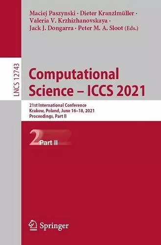 Computational Science – ICCS 2021 cover