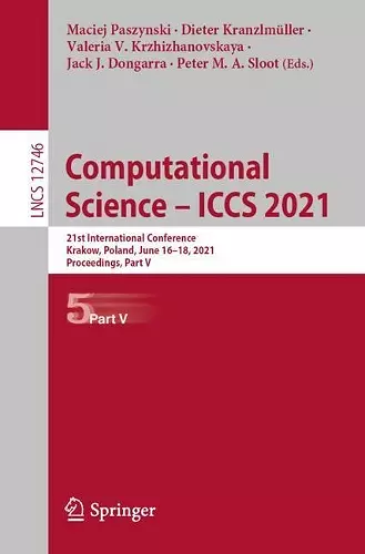 Computational Science – ICCS 2021 cover