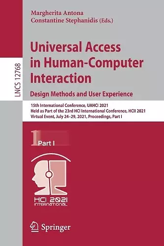 Universal Access in Human-Computer Interaction. Design Methods and User Experience cover