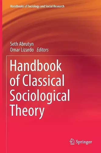 Handbook of Classical Sociological Theory cover