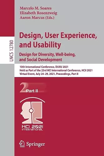 Design, User Experience, and Usability:  Design for Diversity, Well-being, and Social Development cover