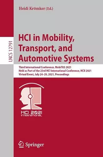 HCI in Mobility, Transport, and Automotive Systems cover