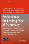 Production at the Leading Edge of Technology cover