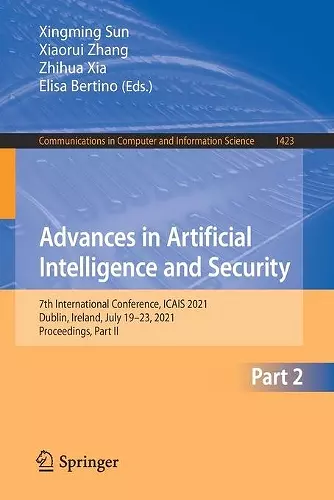 Advances in Artificial Intelligence and Security cover