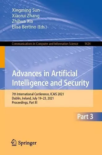 Advances in Artificial Intelligence and Security cover