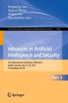 Advances in Artificial Intelligence and Security cover
