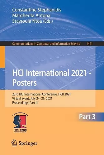 HCI International 2021 - Posters cover