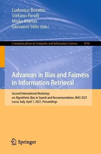 Advances in Bias and Fairness in Information Retrieval cover