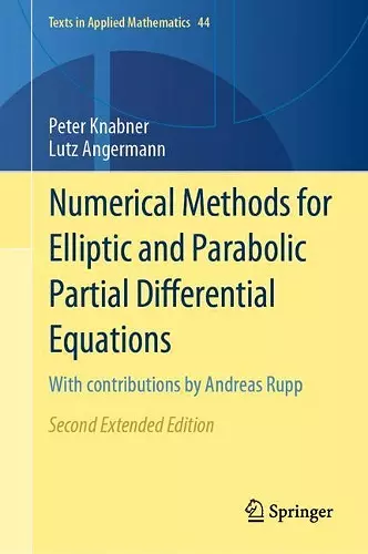 Numerical Methods for Elliptic and Parabolic Partial Differential Equations cover