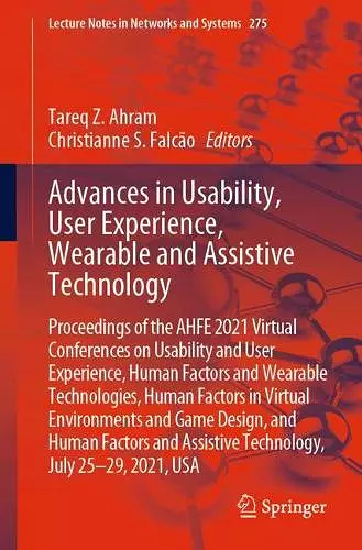 Advances in Usability, User Experience, Wearable and Assistive Technology cover