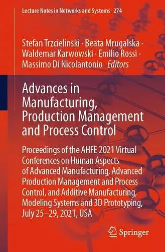 Advances in Manufacturing, Production Management and Process Control cover