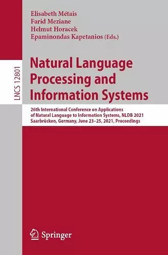 Natural Language Processing and Information Systems cover