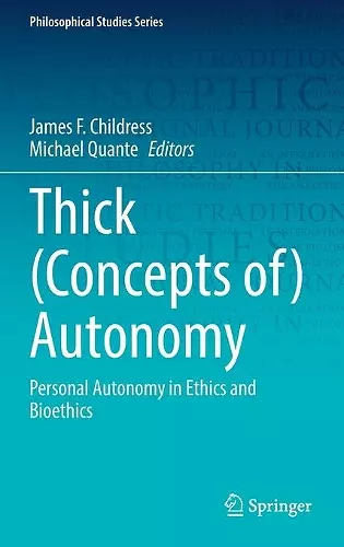 Thick (Concepts of) Autonomy cover