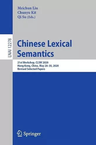 Chinese Lexical Semantics cover