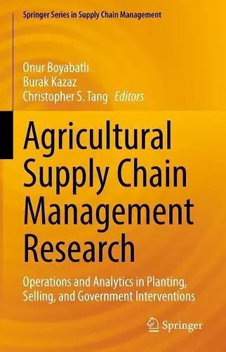 Agricultural Supply Chain Management Research cover