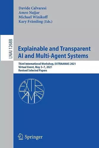 Explainable and Transparent AI and Multi-Agent Systems cover