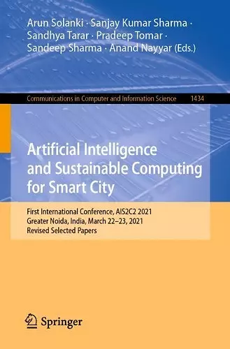 Artificial Intelligence and Sustainable Computing for Smart City cover