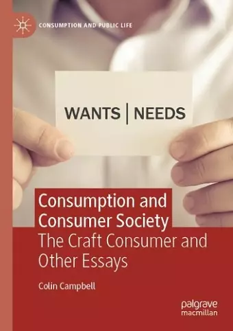 Consumption and Consumer Society cover