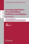 Leveraging Applications of Formal Methods, Verification and Validation: Tools and Trends cover