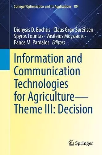 Information and Communication Technologies for Agriculture—Theme III: Decision cover