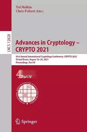 Advances in Cryptology – CRYPTO 2021 cover