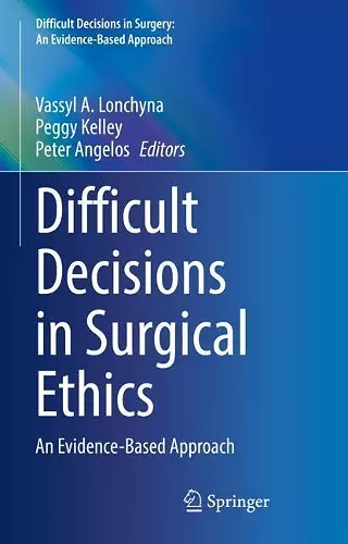 Difficult Decisions in Surgical Ethics cover