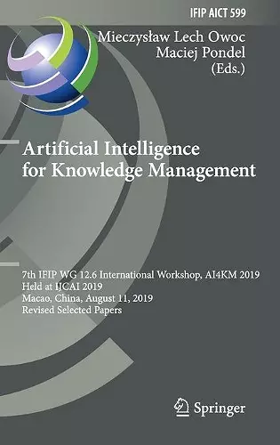 Artificial Intelligence for Knowledge Management cover