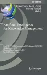 Artificial Intelligence for Knowledge Management cover