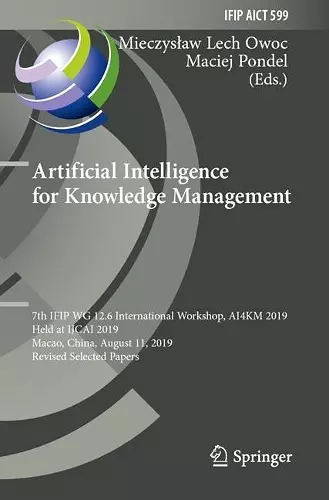 Artificial Intelligence for Knowledge Management cover