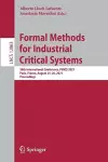 Formal Methods for Industrial Critical Systems cover