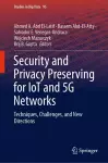 Security and Privacy Preserving for IoT and 5G Networks cover