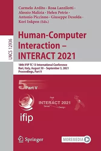 Human-Computer Interaction – INTERACT 2021 cover