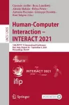 Human-Computer Interaction – INTERACT 2021 cover