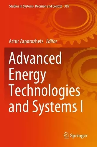 Advanced Energy Technologies and Systems I cover