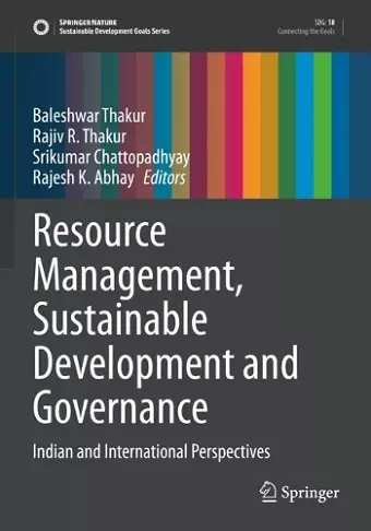 Resource Management, Sustainable Development and Governance cover