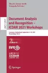 Document Analysis and Recognition – ICDAR 2021 Workshops cover