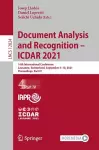 Document Analysis and Recognition – ICDAR 2021 cover