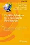Creative Solutions for a Sustainable Development cover