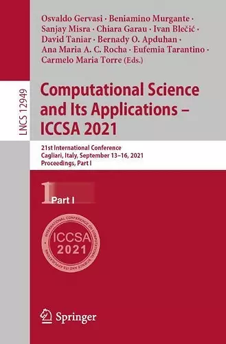 Computational Science and Its Applications – ICCSA 2021 cover